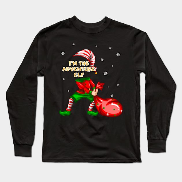 I'm adventure elf christmas Long Sleeve T-Shirt by PaulAksenov